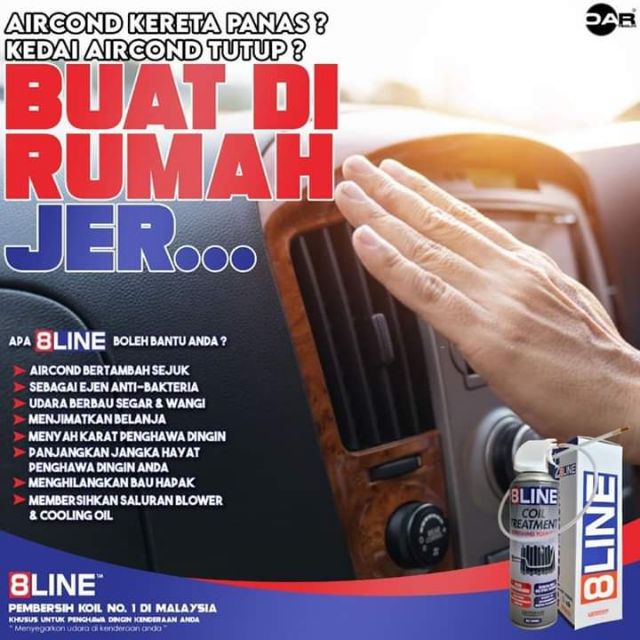 8line Aircond Original Coil Treatment 8 Line Pencuci Aircond 8 Line Sejuk 500 Ml Shopee Singapore