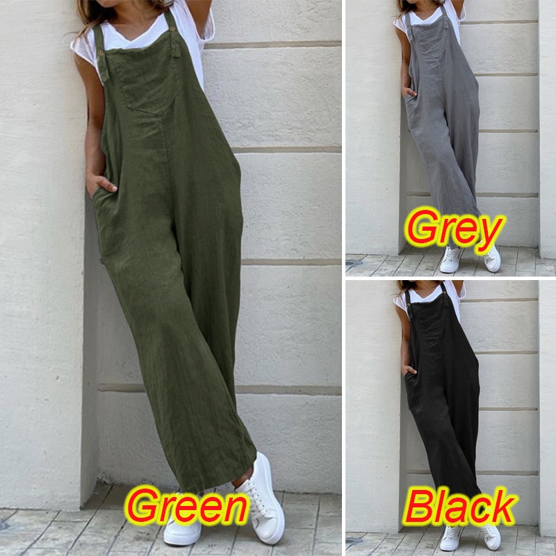 wide leg casual jumpsuit