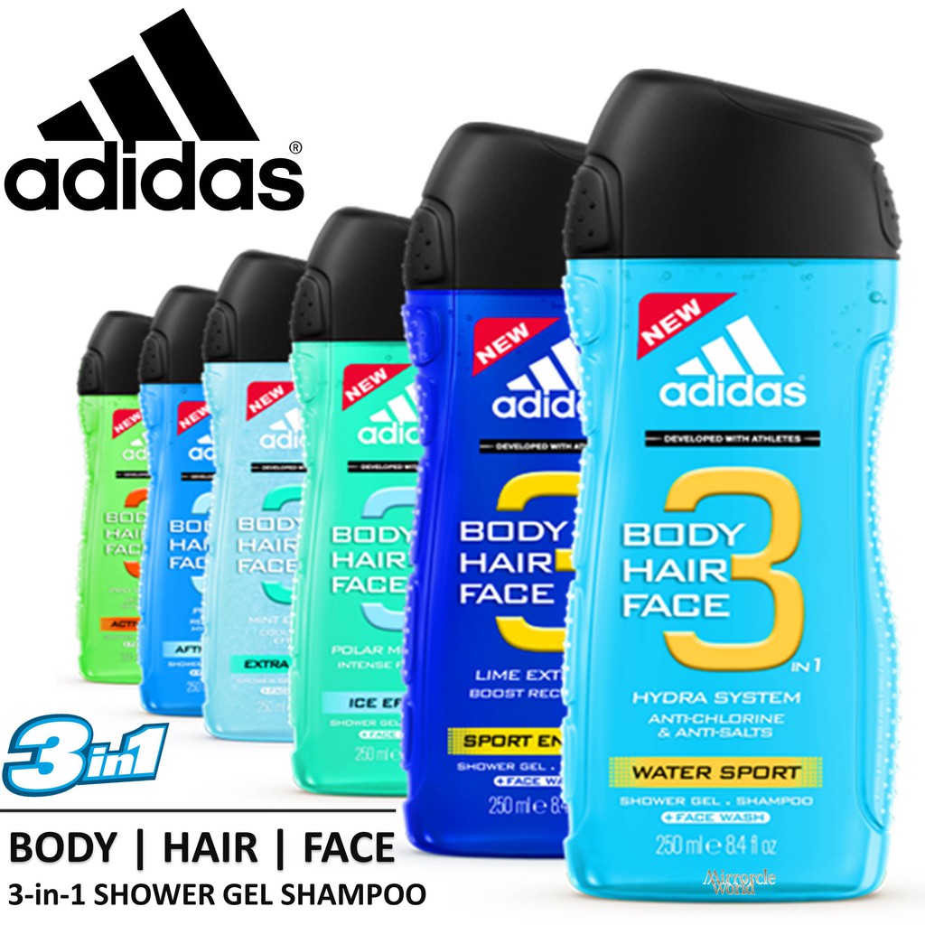 adidas 3 in 1 body wash