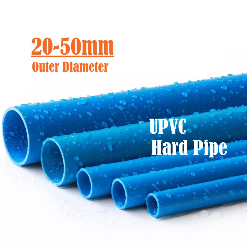 PVC Hard Pipe Blue Color Aquarium Pipe Drinking Water Grade Outer