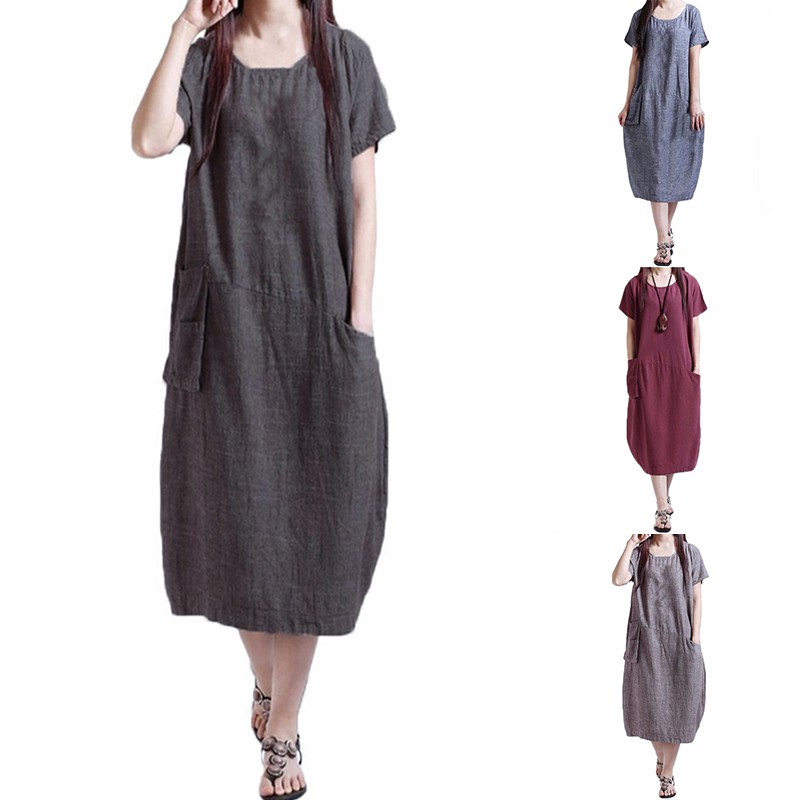 women's plus size casual summer dresses