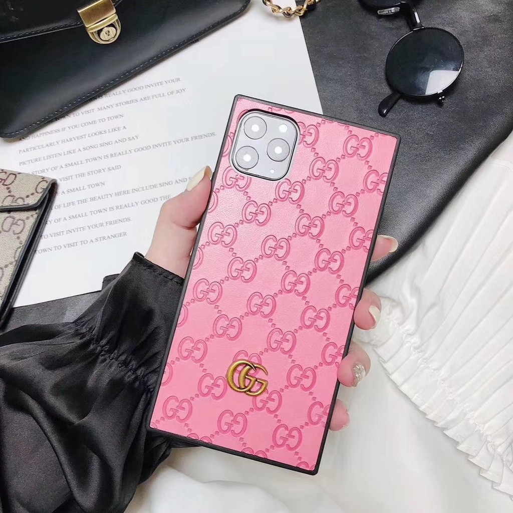 gucci leather phone case