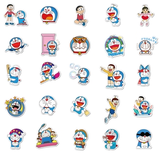 50pcs Creative kawaii doraemon stickers decorative DIY craft photo ...