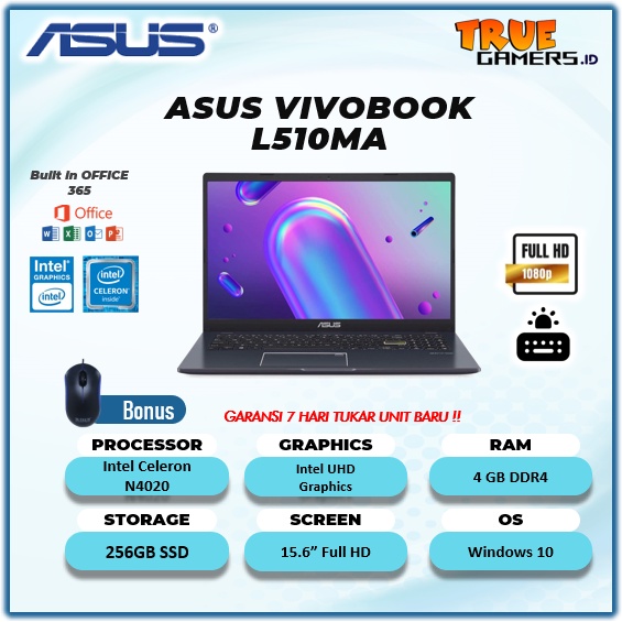 Laptop Asus Vivobook L510MA
