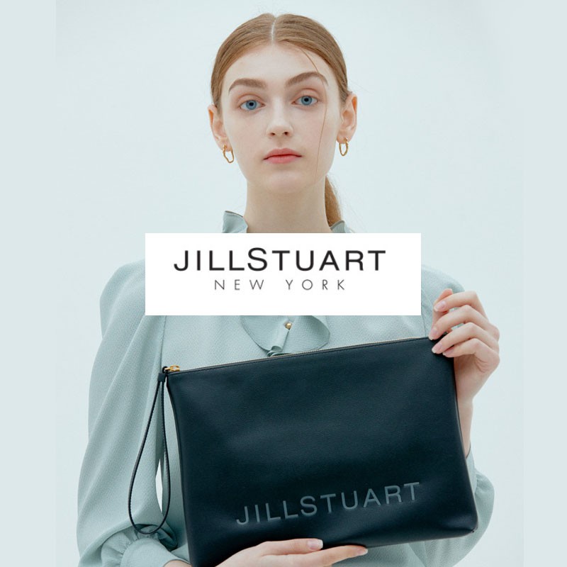 Jillstuart Newyork Acc Black Signature Logo Clutch Bag Clutches Shopee Singapore