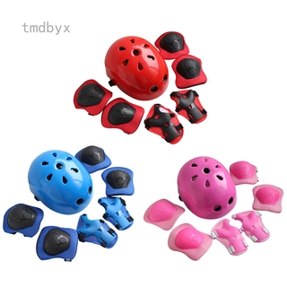 Tmdbyx Kids Adjustable Bike Helmet Toddler Helmet for Kids 3-8 Years Girls Boys Sport Protective Gear Set Knee Elbow Wrist Pads