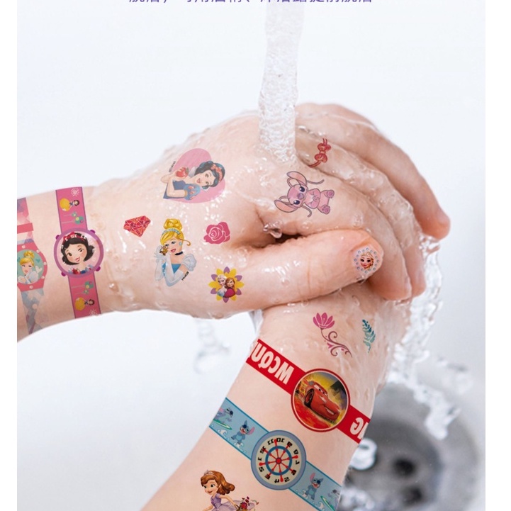 Image of 4pcs/Set Kids Tattoo Stickers Paw patrol/ avengers/ Frozen / Super Wings/ Disney  Princess Tattoos Waterproof Temporary Tattoos children's Birthday Party Goodie Bag cartoon sticker #1