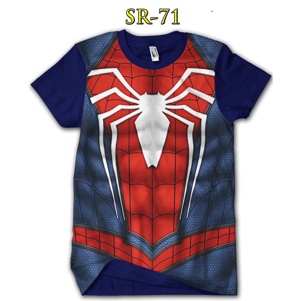 Cool T-Shirt 3D Spiderman PS4 Spider-Man Children's Shirt SR-71 | Shopee  Singapore