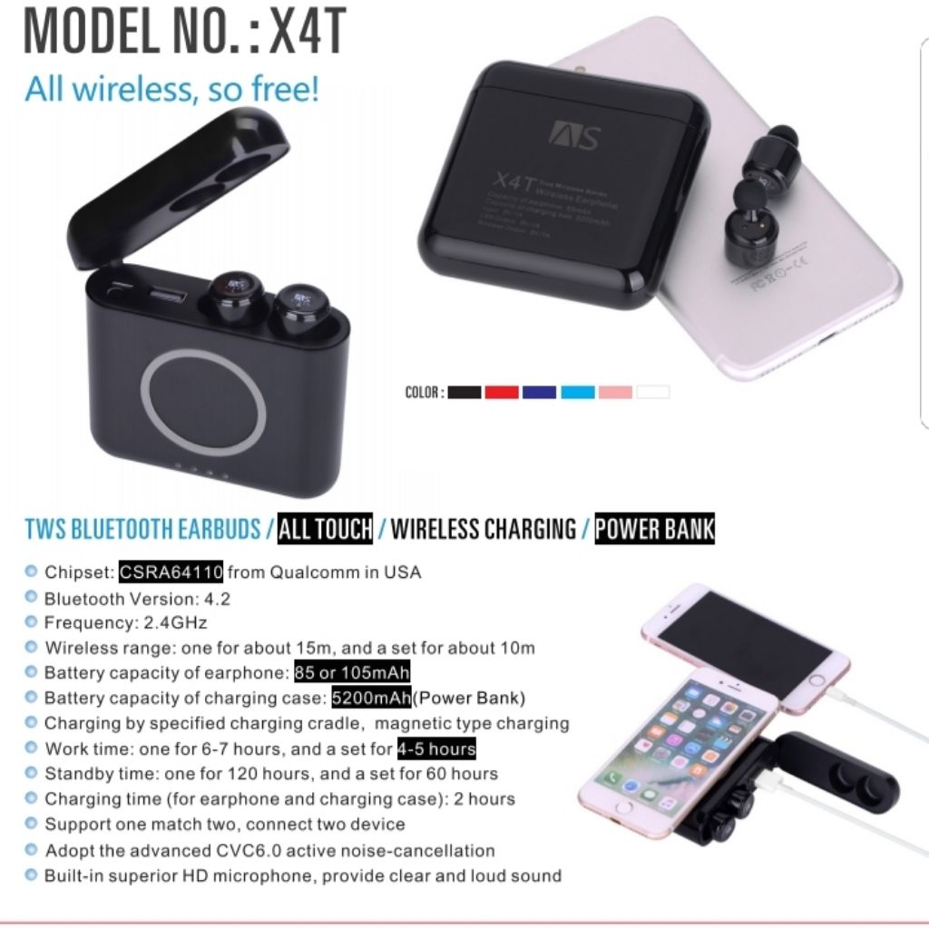 x4t wireless earbuds