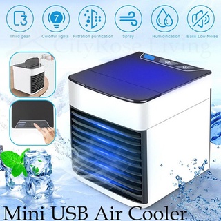 New Arrival Upgrade Mini Portable Air Conditioner Humidifier Purifier 7 Colors Light Personal Air Cooler Air Cooling Fan