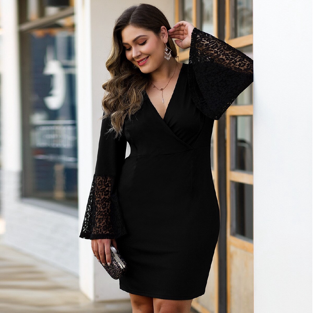 long sleeve lace cocktail dress