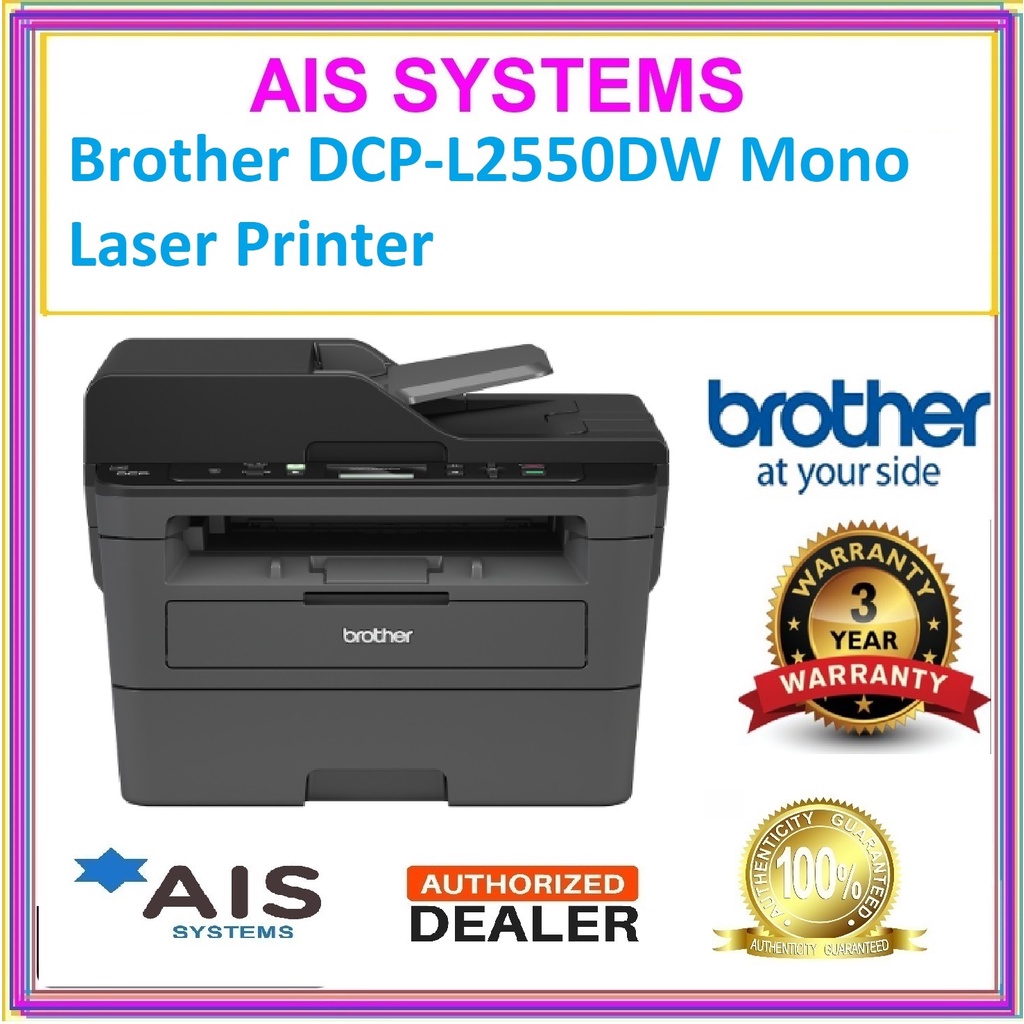 Brother DCPL2550DW Mono Laser Printer (Print, Scan, Copy) Shopee