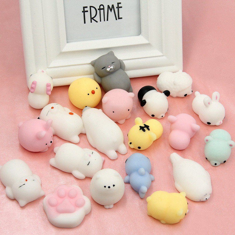 30PCS Mini  Squishy  Kawaii Animal Squishies Mochi Squeeze 