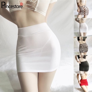 Mini Skirt Bodycon Short Stretch Mesh Summer Ultra-thin Nghtwear Party