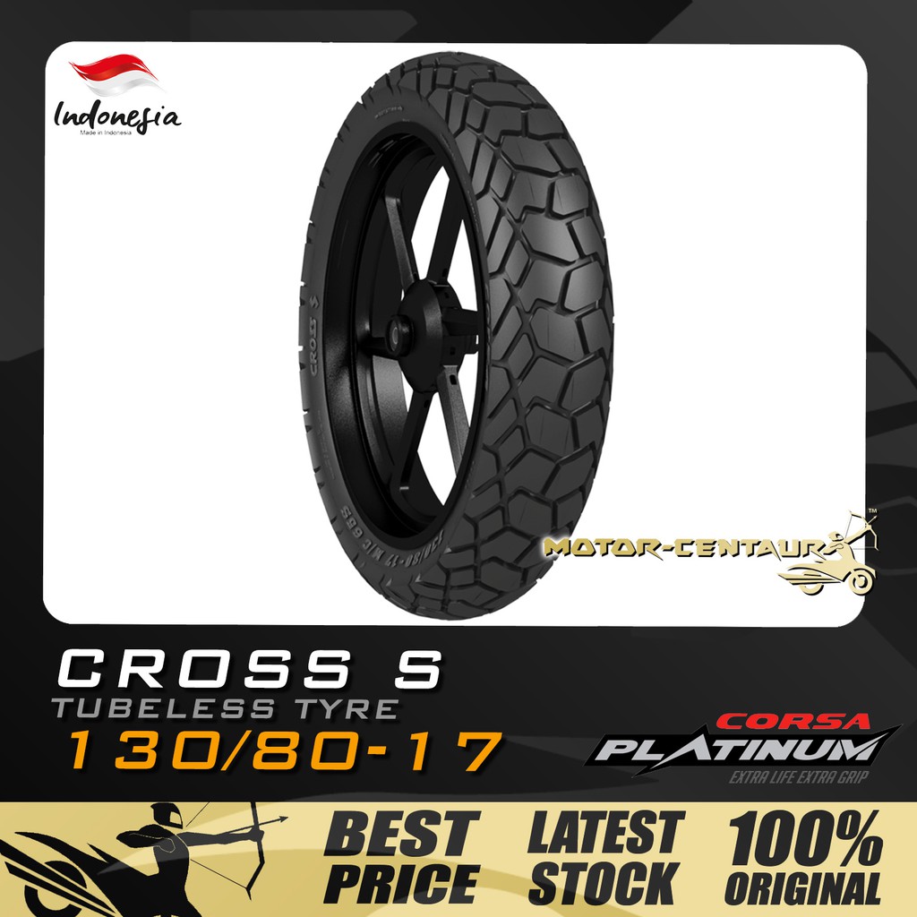 Tayar Corsa Platinum Tubeless Tyre Cross S 130 80 17 Shopee Singapore