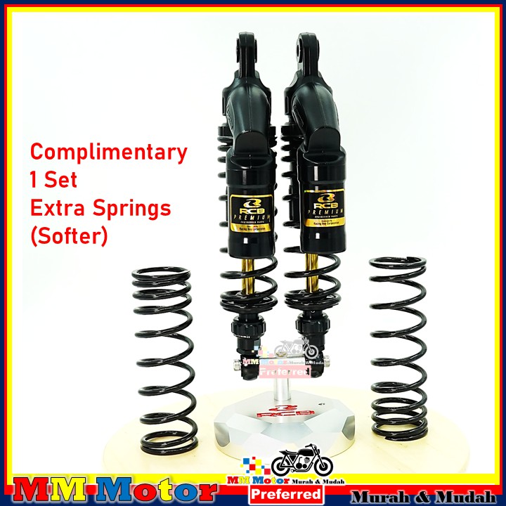 Rcb Racing Boy Vd Series Dual Absorber Yamaha Xmax 250 350mm Nmax New 2020 330mm Honda Adv 395mm Premium Black Edition Shopee Singapore