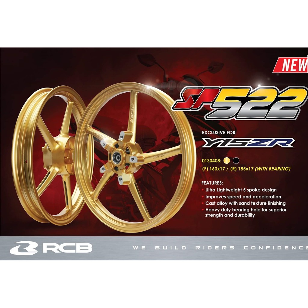Racing Boy Sp522 Y15zr 1 6 1 85 Sport Rim Shopee Singapore