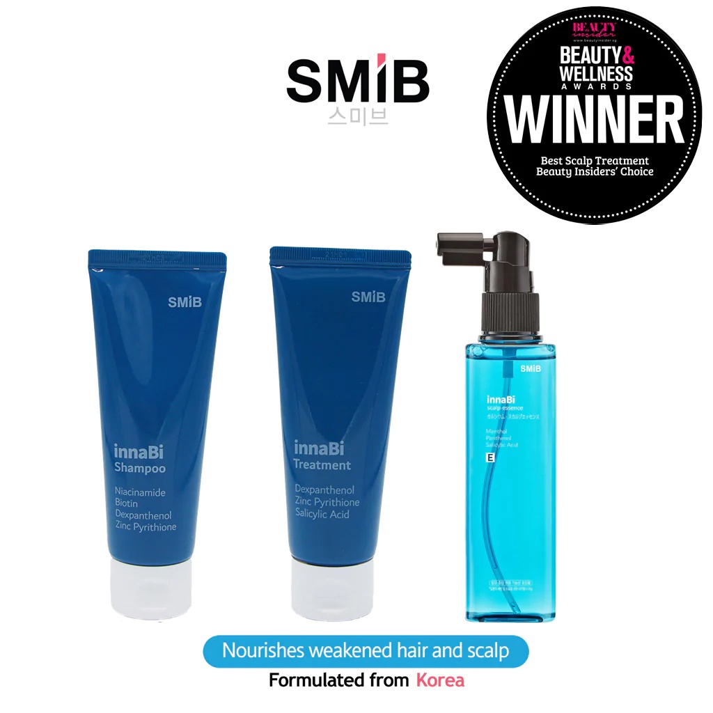 SMIB - Bundle Deal Anti Hair Loss Shampoo + Treatment + Essence - Suitable  for Oily Scalp, Thinning Postpartum Hair fall | Shopee Singapore