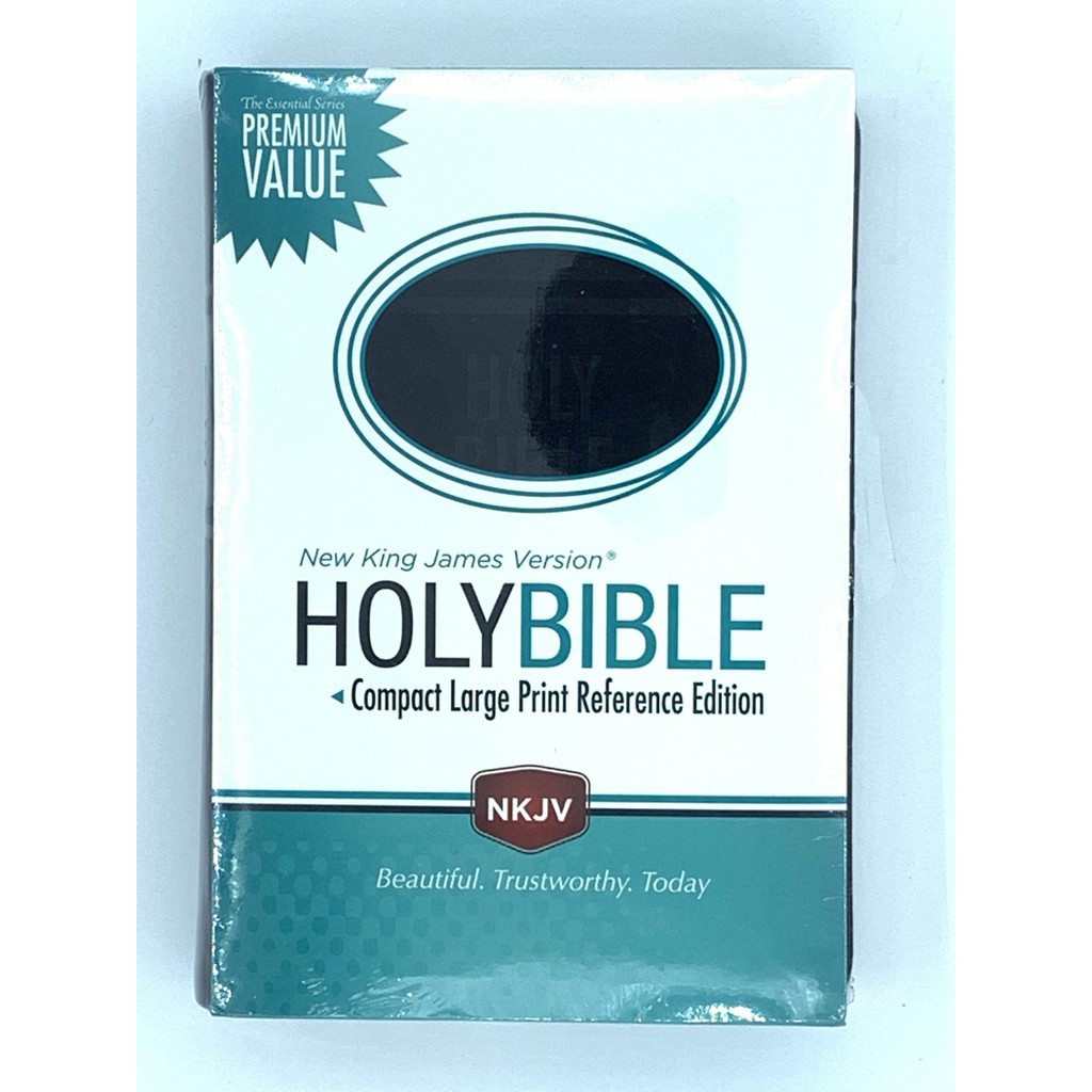 Bible: NKJV, New King James Version, With Reference, Compact, Large ...