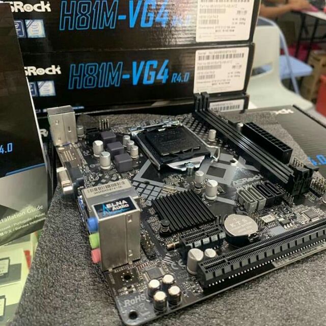 Asrock H81m Vg4 R4 0 Usb 3 0 Support Socket 1150 Motherboard New Shopee Singapore