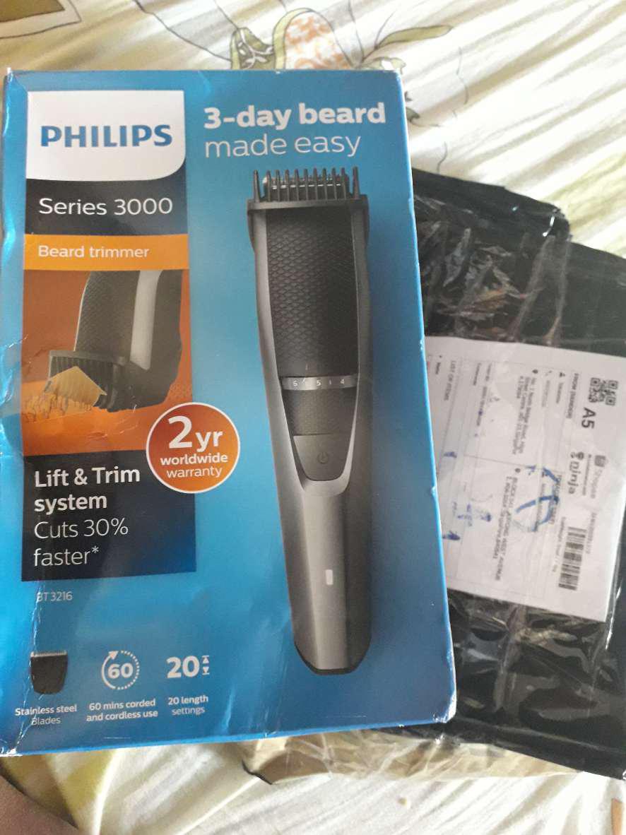 NEW Philips BT3216/14 Series 3000 Beard & Stubble Trimmer Black