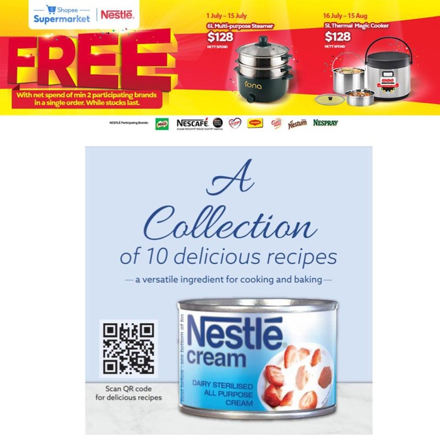 NESTLÉ Pure Dairy Sterilised Cream 170g Shopee Singapore