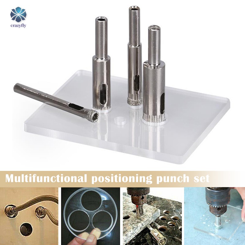 4pcs Set Diamond Tools Ceramic Glass Hole Drill Bits Set Marble Flower Pots Hole Drilling Bit Set Shopee Singapore