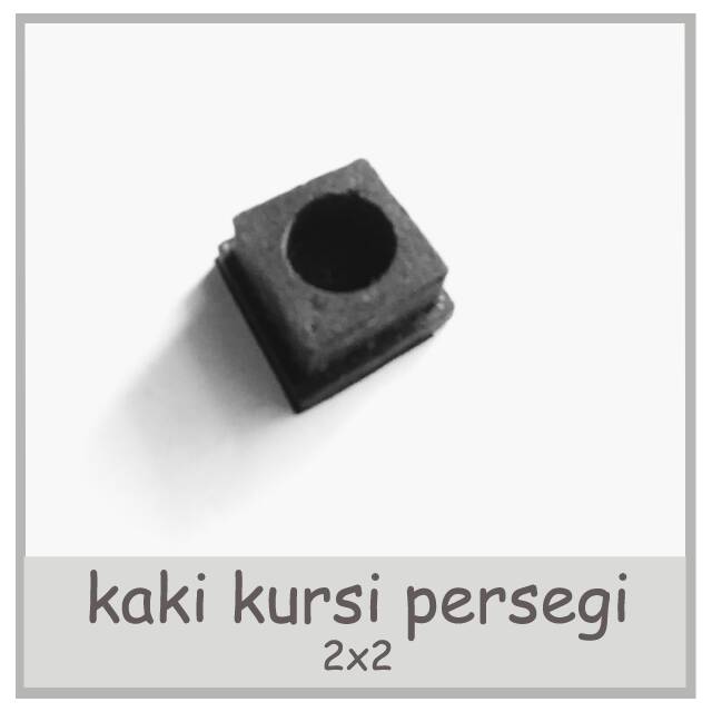 Rubber Feet Chair Square 2x2 Cm Rubber Iron Hollow Hollo Shopee Singapore