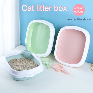 Pet Cat Litter Box Large Semi Enclosed Splash Proof Removable Cleaning Cat Toilet Cat Litter Box Free Cat Shovel
