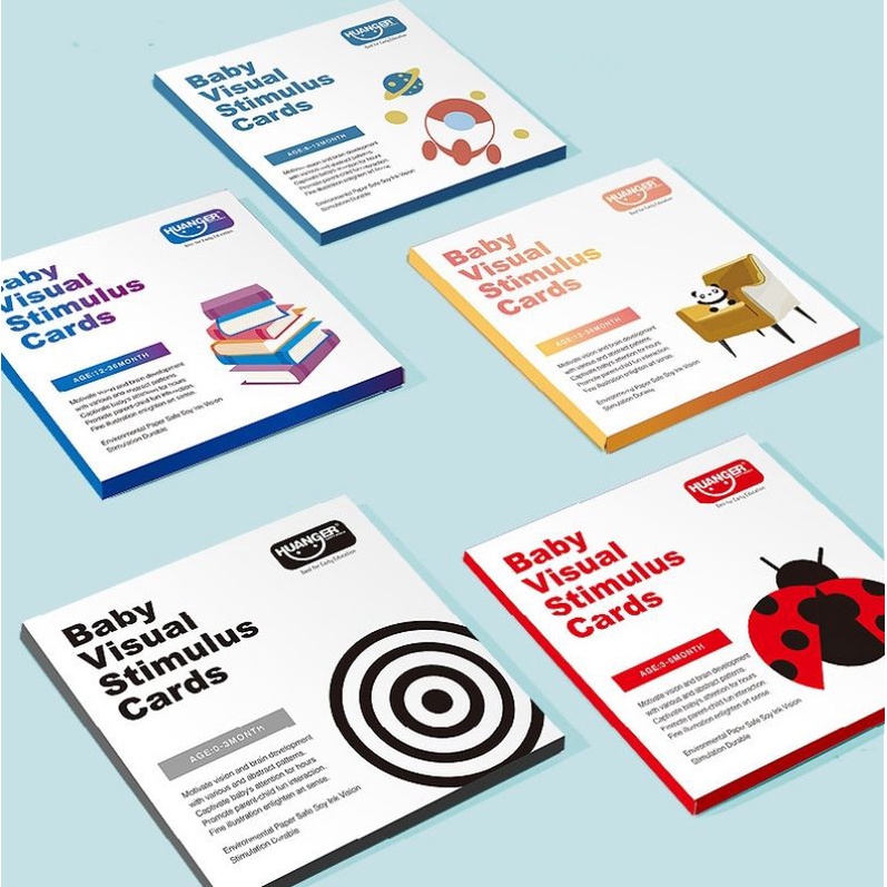 Montessori Big Size Flash Cards for Newborn Babies Educational Toys