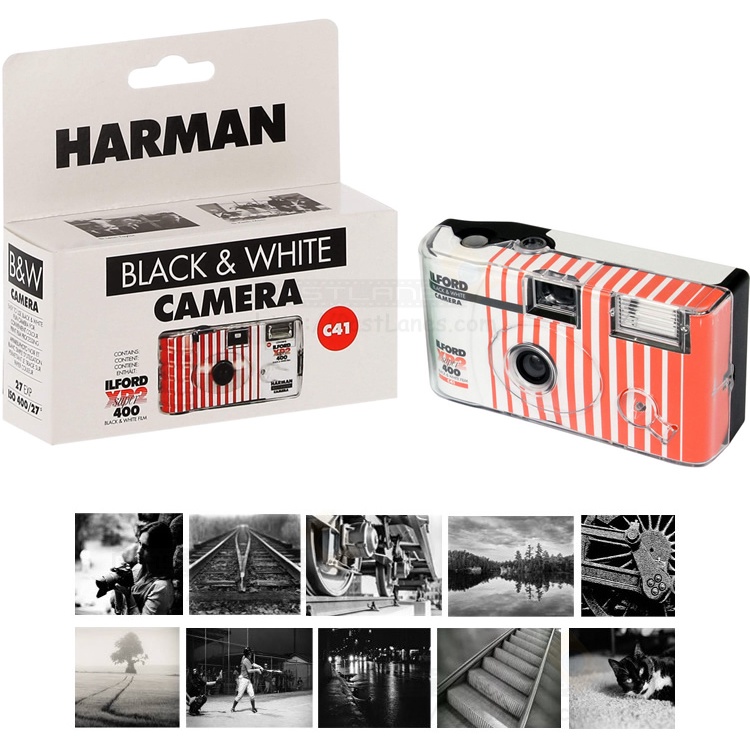 Harman Ilford XP2 Super Disposable 35mm Film Camera [B&W 27 Exp]