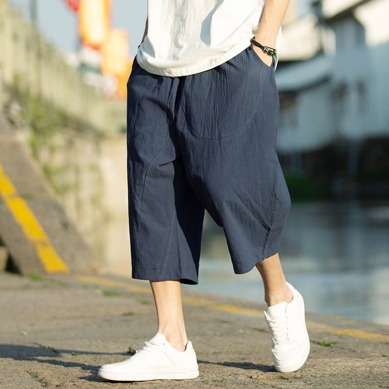 baggy cropped pants