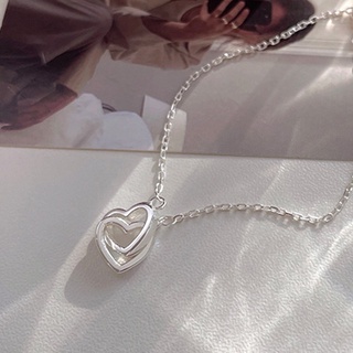Image of thu nhỏ Fashion Double Heart Silver Plated Interlocking Petite Heart Bracelet For Women #5