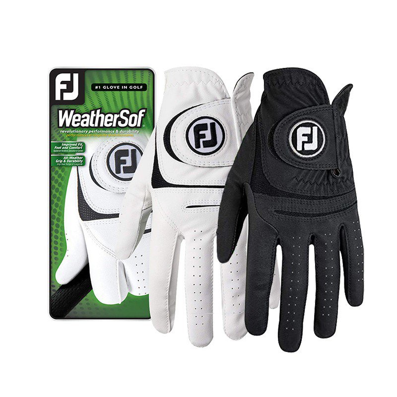 footjoy men's weathersof golf gloves