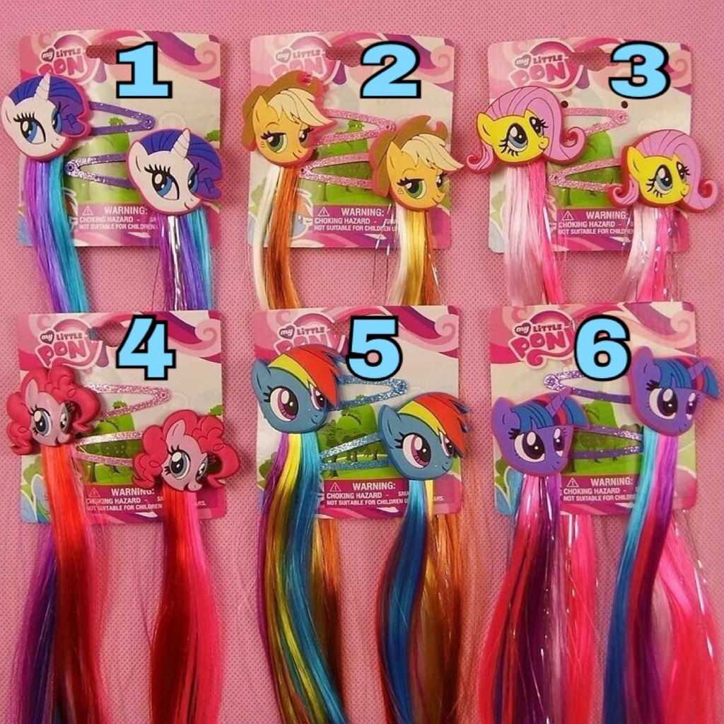 my little pony hair clips