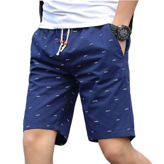 Image of Men Shorts Cotton Beach Shorts Fifth Pants Casual Short Pants Sports Shorts Drawstring Shorts Fashion Men's Clothing
