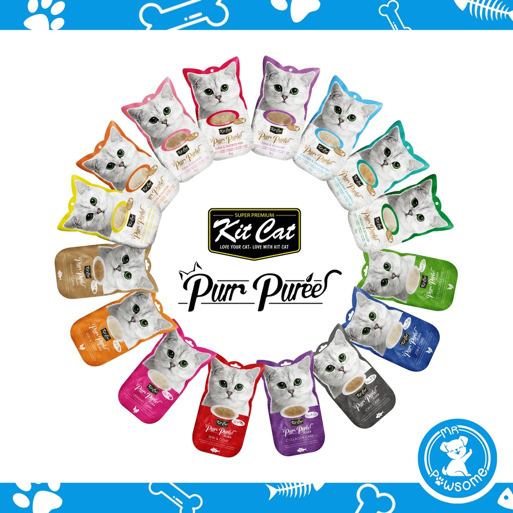 Kit Cat Purr Puree & Purr Puree Plus Cat Treats | Shopee Singapore
