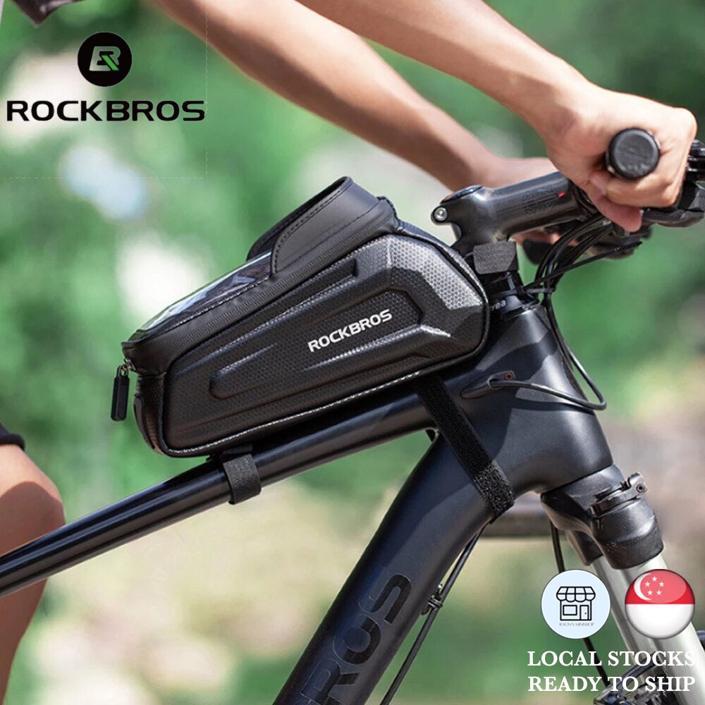 [SG SELLER] ROCKBROS Bicycle Bag Phone Mount Waterproof Cycling Tube