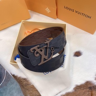 SG~5.17 [HOT] Brown LV Louis Vuitton Men&#39;s Belt ???? Imported double-sided cowhide double-sided ...