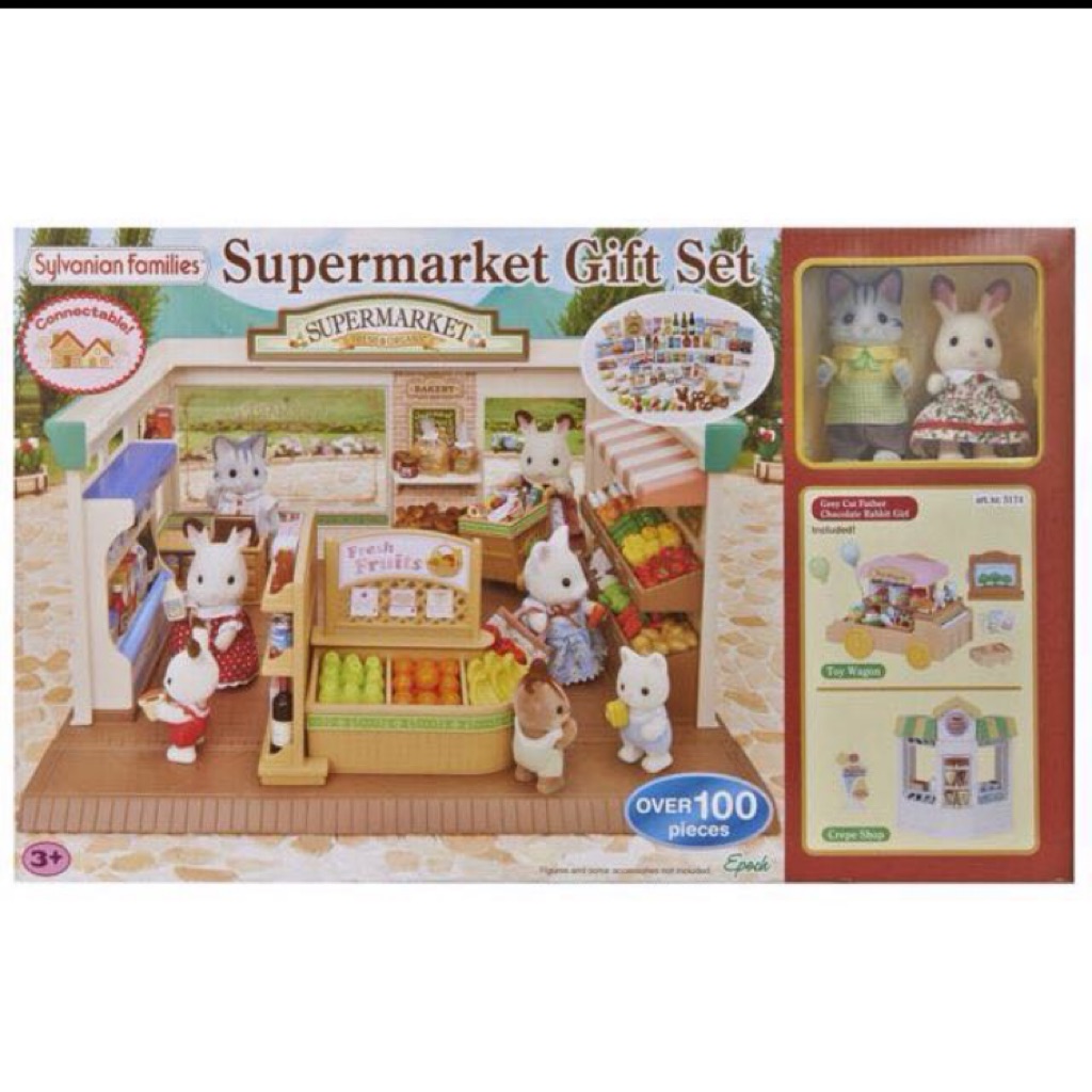 sylvanian families supermarket gift set