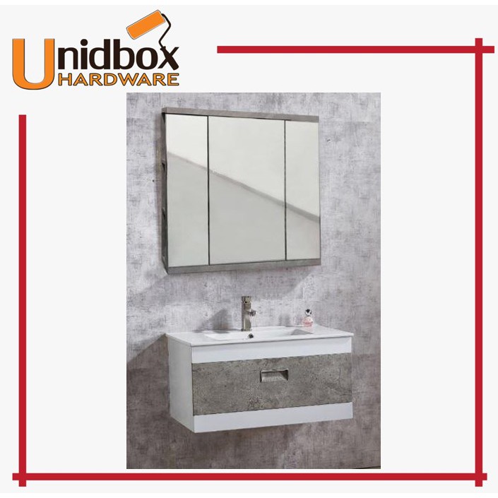 Mirror Box Wall Mounted Bathroom Modern, Wall Mounted Bathroom Vanity With Sink