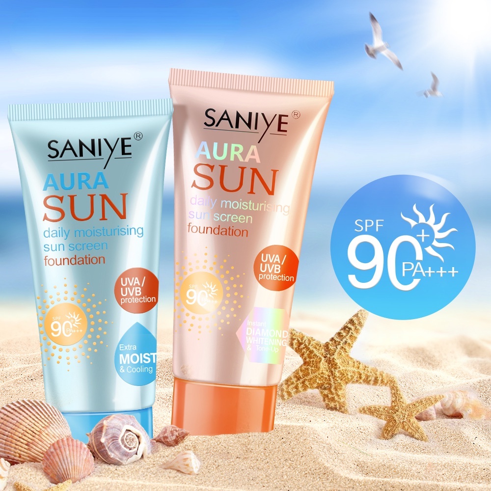 Saniye Sunscreen Spf90 Pa Sunblock Face Cream Whiteningandhigh Sun Protection Spf 90 R1208