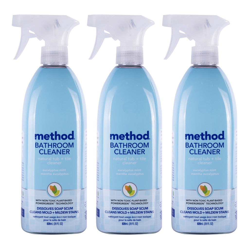 [Bundle of 3] Method bathroom cleaner eucalyptus mint 828ml Shopee