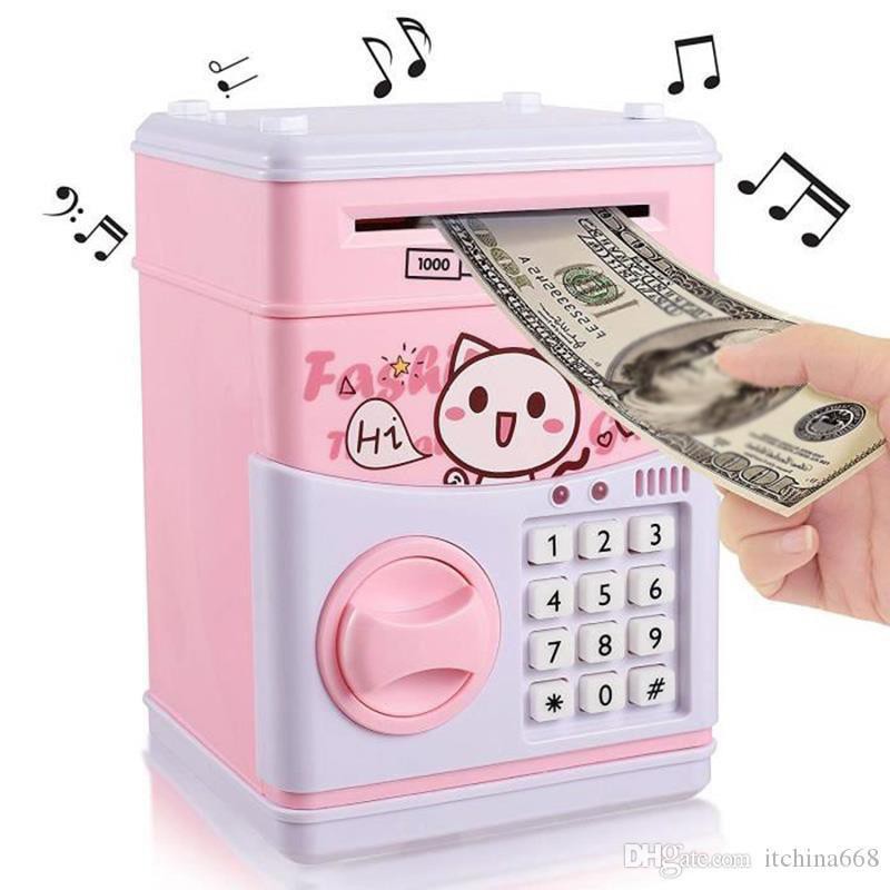 Cartoon Atm Machine Cartoon Piggy Bank With Password Tabung Password Mini Atm Machine Tabung Duit Automatik Shopee Singapore