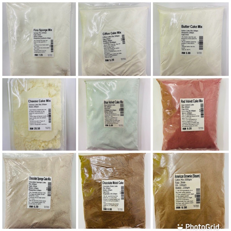 Bakels fresh cake premix easy to make sponge cake mix red velvet blue