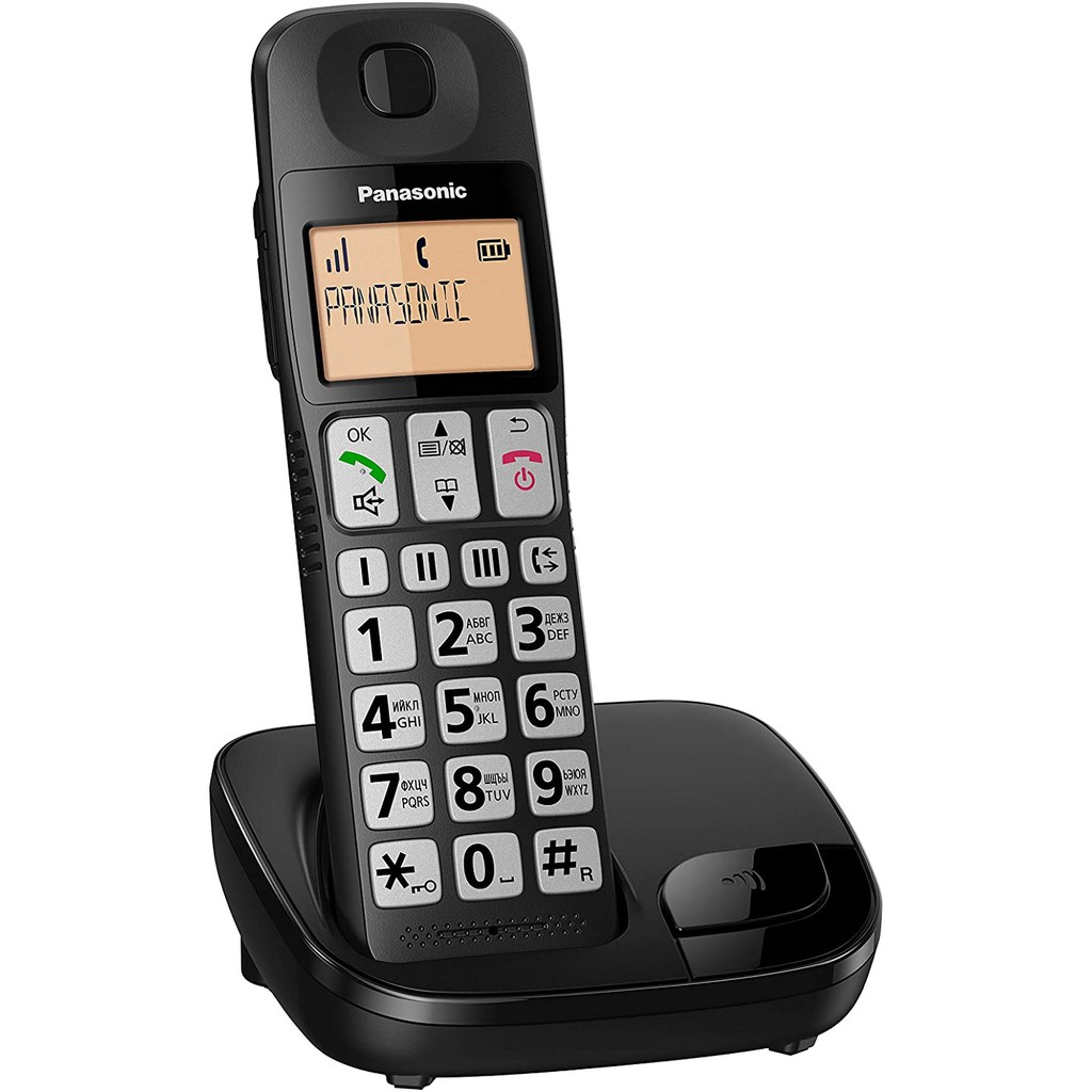 Panasonic Digital Cordless Phone With Speaker KX-TGE110CXB | Shopee