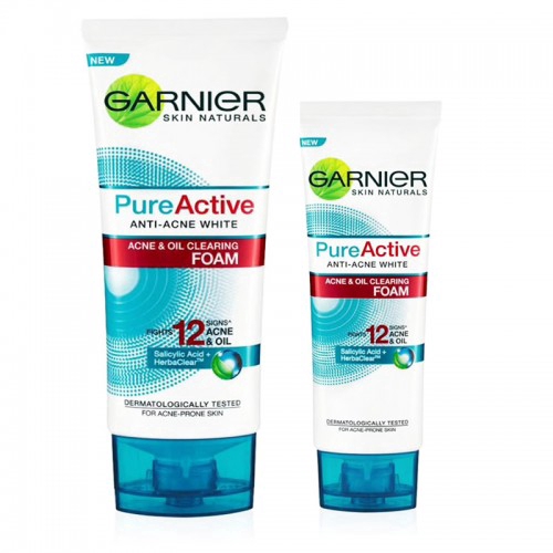 facial foam garnier pure active