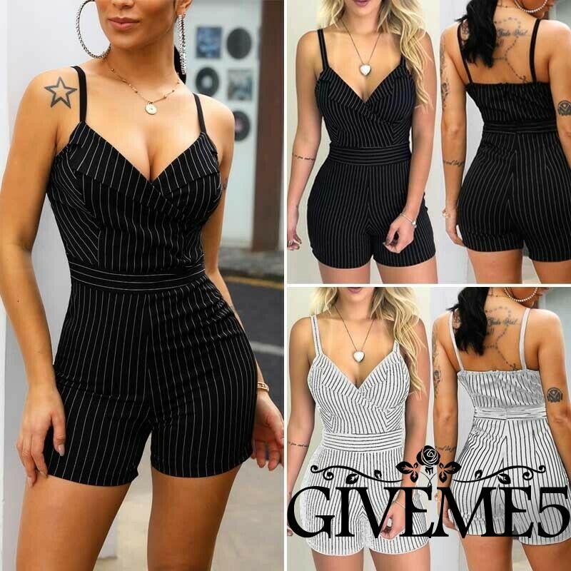Image of ME.-Women Boho Playsuit Jumpsuit Rompers Summer Beach Casual Sexy slip dress
