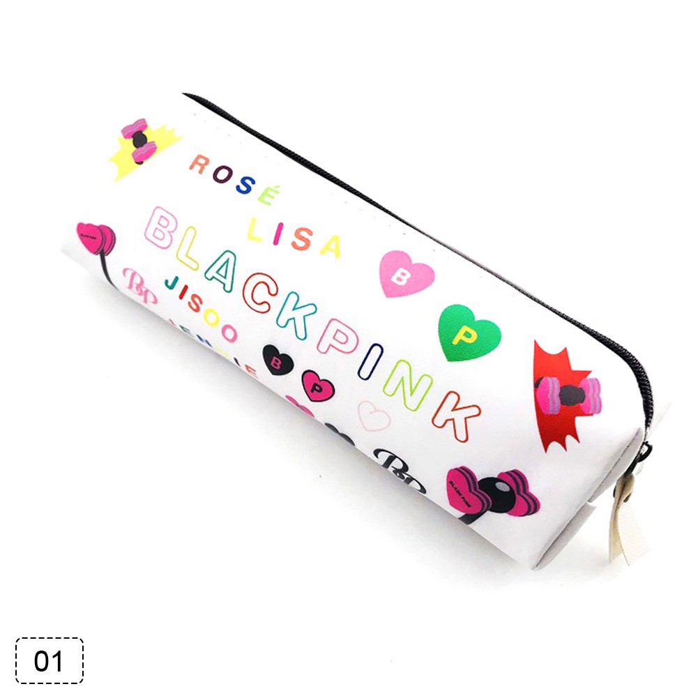 Kpop Blackpink Pencil Case Pattern Stationery Storage Bag - roblox pencil bags canvas pen case kids school tools stationery large capacity purse bag action figure toy child gift wallet