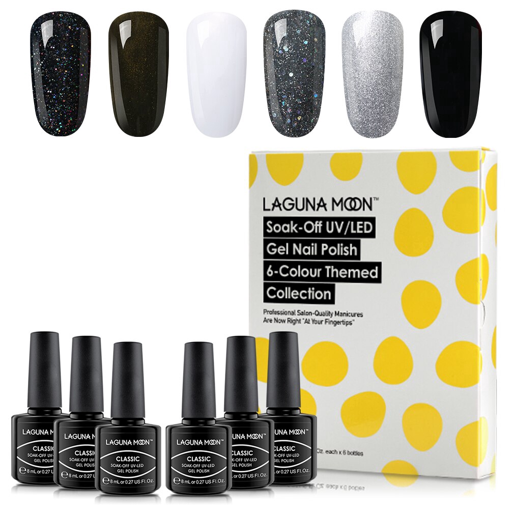 Lagunamoon Aries Collection Gel Nail Polish Set Uv Led Soak Off Varnish Lacquer Nail Arts Beauty Salon 8ml Shopee Singapore